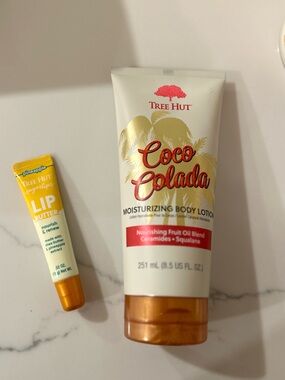 Tree Hut Coco Colada Moisturizing Body Lotion & Pineapple Sugarlips Lip Butter